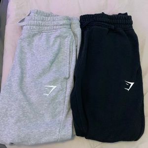 Gymshark Sweatpants! 2 pack ,black and grey